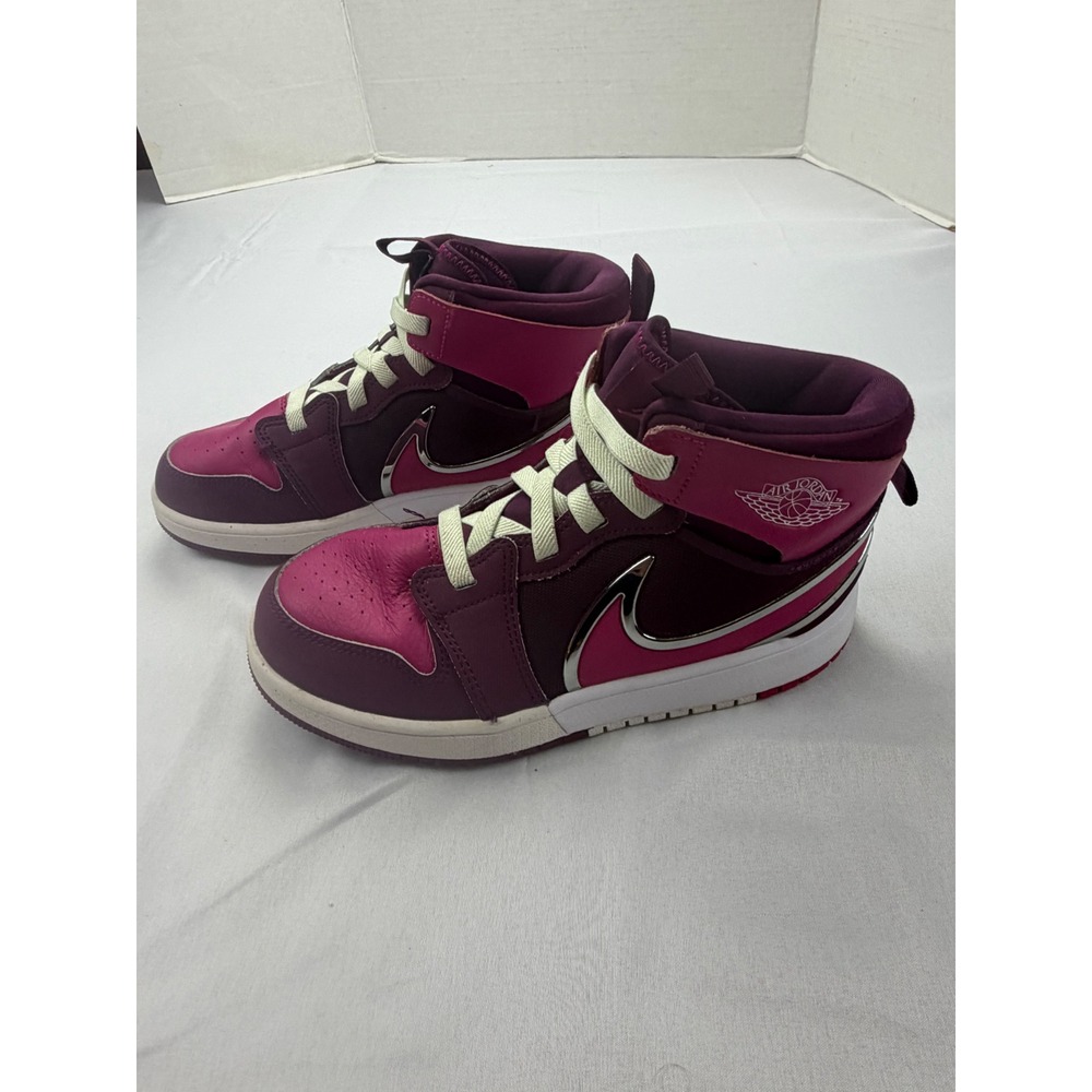 Jordan Stadium 90 EasyOn Kids Size 3Y Pink Purple Metallic Silver FQ1282-600